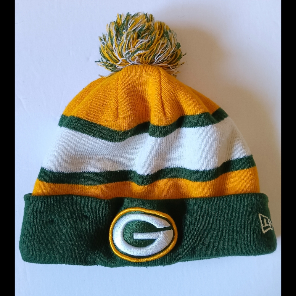 💛💚*4/$15* New Era Green Bay Packers Cuffed Knit Beanie Adult One Size OS NFL